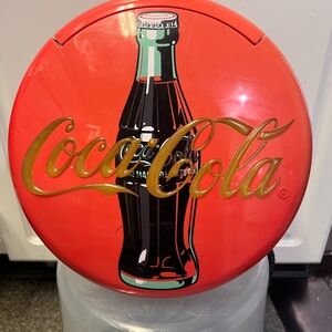 Vintage Coca Cola Wall or Table Phone 1995 Round Red Retro Kitchen